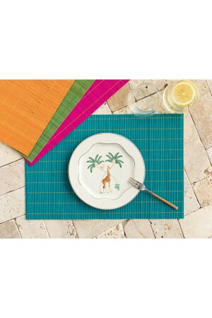 Farleg Bambu 4'lü Amerikan Servis 45x30 Cm Renkli - English Home