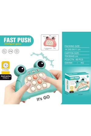 Fast Push Popit Oyuncak Işıklı Ve Sesli Stres Giderici Hızlı Itme Oyuncağı Eğitici Pop It Pembe FAST-PUST - 4