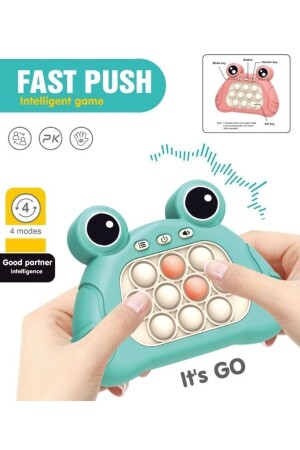 Fast Push Popit Oyuncak Işıklı Ve Sesli Stres Giderici Hızlı Itme Oyuncağı Eğitici Pop It Pembe FAST-PUST - 5