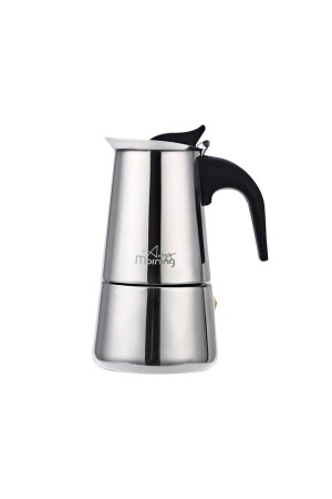 Fe001-6 Espresso Kahve Makinesi Paslanmaz Çelik Indüksiyonlu Moka Pot 300 ml - Any Morning