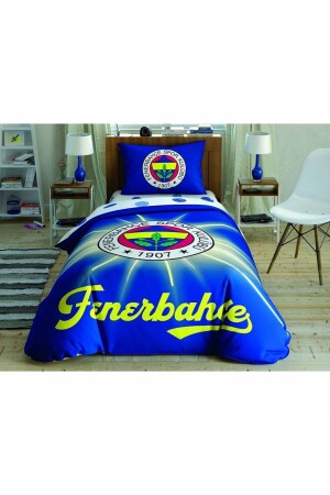 Fenerbahçe Light Gow Cotton Lizenziertes Bettbezug-Set - Taç