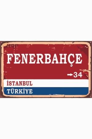 Fenerbahçe Wegweiser Retro Vintage Holz - Hediyesepetin