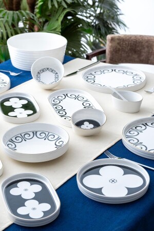 Feyre 6 Kişilik 45 Parça Kahvaltı & Yemek Takımı - Acar