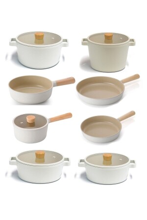 Fika 13-teiliges Topf- und Pfannenset aus keramikbeschichtetem Gusseisen mit Glasdeckel Fika13P - NEOFLAM