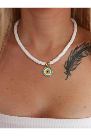 Fimo Evil Eye Perlenkette - Denizdenal