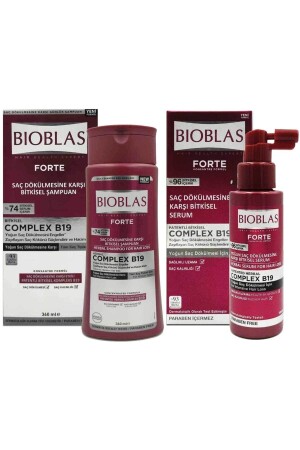 Forte Saç Dökülmesine Karşı Bitkisel Serum 100 Ml & Şampuan 360 Ml - Bioblas