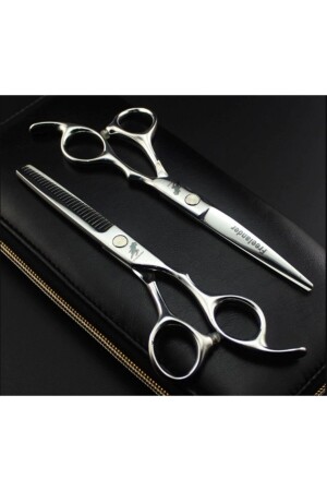 Freelander 2-teiliges 6-Zoll-17-cm-Länge-Profi-Friseurscheren-Set mit spezieller Ledertasche - Smith