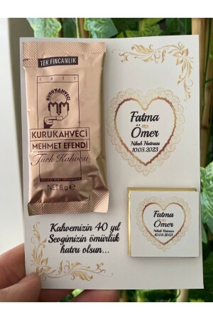 Freundin-Versprechen-Verlobungs-Hochzeits-Schokoladen- und Kaffeekarte 30 Stück bellakart1 - Bella Süs Evi