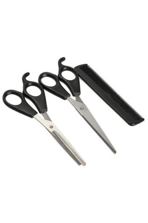 Friseur-Rasierset, Schere, Kamm, Schürze, 4-teilig - Pro Ithalat