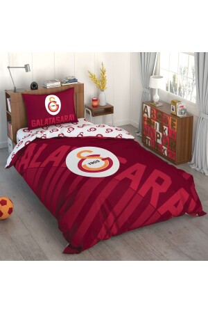 Galatasaray-Bettbezug-Set aus Baumwolle mit rotem Logo - Taç