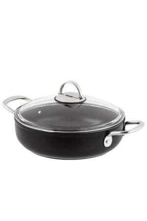 Galaxy Titanium 30 Cm Karnıyarık Tencere Metal Kulp Siyah NEHIR-GALAXY30 - Nehir