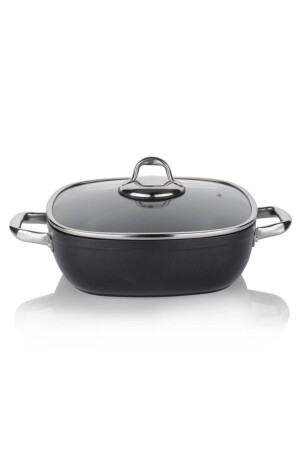 Gastronomıe Master Granit Indüksiyon Basık Tencere-28cm 1S2404-22001-SIY11 - Schafer