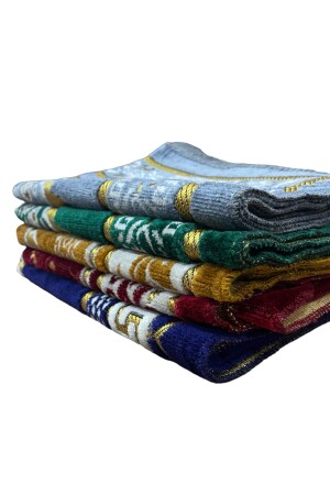 Gebetsteppich – 5 Stück Samt-Gebetsteppich – Gebetsteppich – Gebetsteppich-Set – Samt-Gebetsteppich – Gebetsteppich-Set. - Genel Markalar