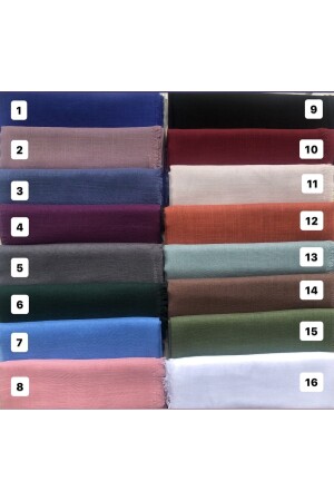 Geflammter Schal, 10er-Pack, Geschenkverteilung, Baumwoll-Schreibschal, 100 x 100 cm, geflammt, 10 Stück - Dolce