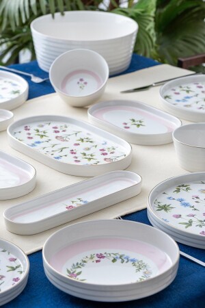 Gemma 6 Kişilik 45 Parça Kahvaltı & Yemek Takımı - Acar