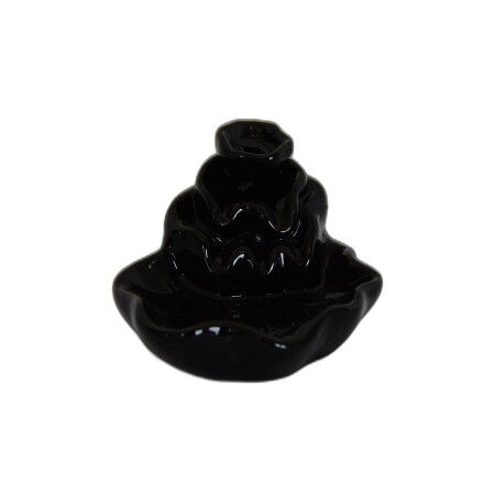 Geri Akış Buhurdanlık Tütsülük Seramik Şelale Siyah Backflow C0902 - 1