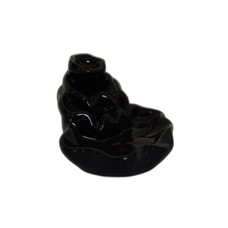 Geri Akış Buhurdanlık Tütsülük Seramik Şelale Siyah Backflow C0902 - 2