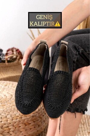 Gestrickte Spitzen-Damen-Flats, Home-Flats, Home-Schuhe - Slipcat