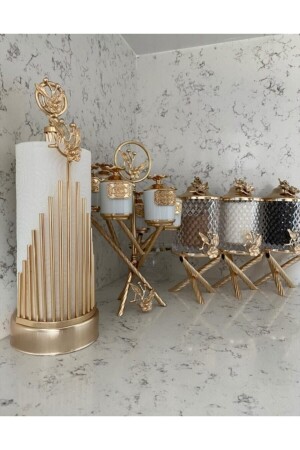 Gewürzset, Serviettenhalter, gerolltes Handtuchhalter-Set 65652552 - moda atölyesi