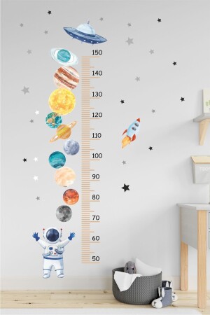 Gezegenler Boy Ölçer Çocuk Odası Duvar Sticker PG-CS136 - 2