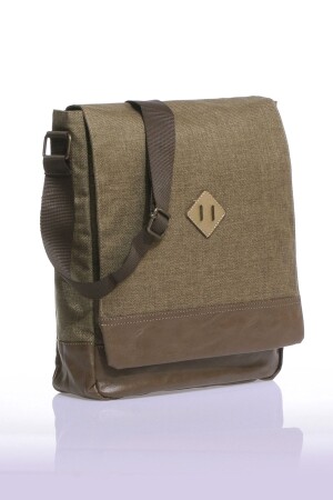 Gk15 Postacı Dik Çapraz Çanta Haki-kahve 20uhk00061 - By Hakan