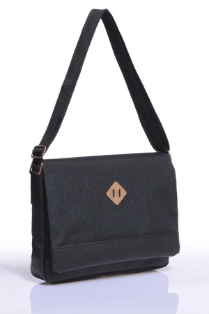 Gk16 Postacı Yatık Çapraz Çanta Siyah 20UHK00062 - By Hakan