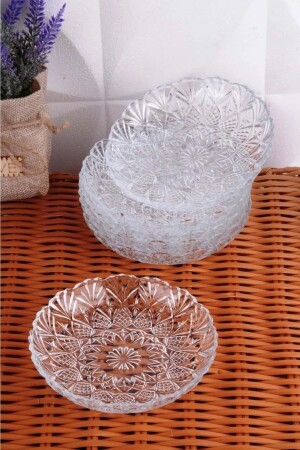 Glasteller, Kristallmodell, Frühstück, Snack, Dessertteller, 6 Stück, TYC00139178577 - Doğuş Mutfak