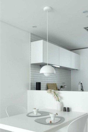 Globe Single White Pendelleuchte Kronleuchter KR-BY-01 - BSA LIGHTING