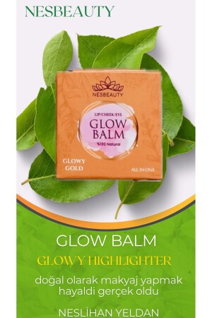 Glow balm Glowy - Altın Highlighter - Nesyeldan