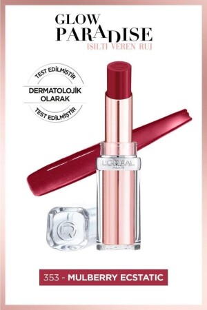 Glow Paradise Balm-in-lipstick - Işıltı Veren Ruj 353 Mulberry Ecstatic - L'oreal Paris