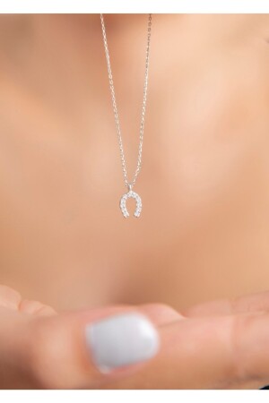 Glückshufeisen-Halskette für Damen aus 925er-Sterlingsilber - Elika Silver