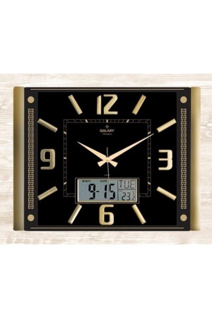 Gold Premium Kabartma Rakam Dijital Duvar Saati 711-k T-711-K - Galaxy