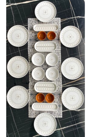 Goldellipse 20 Teile für 8 Personen - Venüs Home Decoration