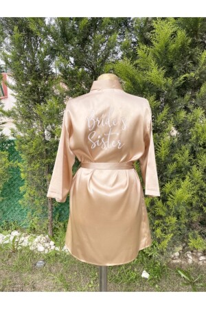 Goldfarbener Morgenmantel der Schwester der Braut - Before To Be Bride