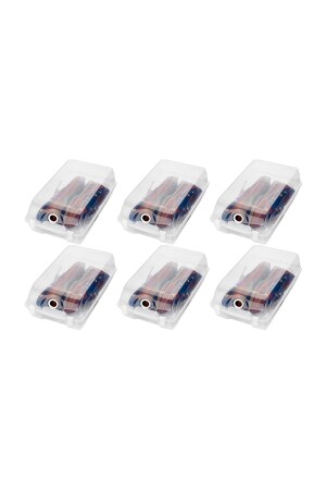 Gondol Kapaklı Kilitli Erkek Ayakkabı Kutusu 6 Adet - Gondol Plastik