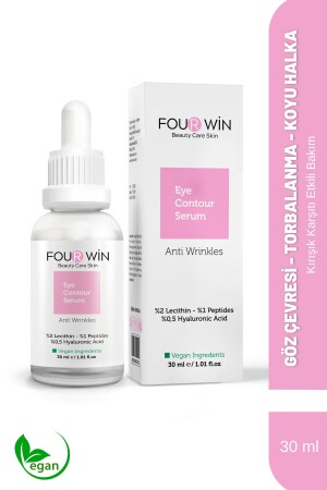 Göz Çevresi Aydınlatıcı & Kırışık Karşıtı ( %1 Peptides - %2 Lecithin %0.5 Hyaluronic Acid) 30 ml - Four Win