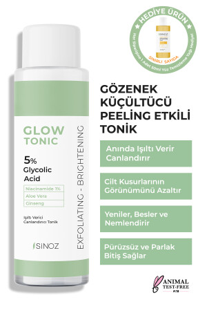 Gözenek Sıkılaştırıcı Arındırıcı Canlandırıcı Peeling Etkili Glow Tonik Glycolic Acid %5 200 ml ST9212 - 1