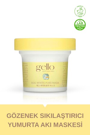Gözenek Sıkılaştırıcı Yumurta Akı Maskesi - Egg White Pore Mask - Gello