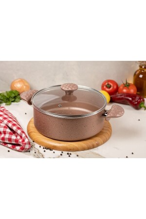 Granit 20 Cm Derin Tencere Rose MS.GRNT.DRN.20.ROSE - MEŞELER