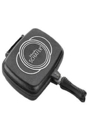 Granit Kare Double Grill Pan 32 Cm - Siyah 11148 - Schafer