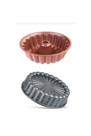 Granitguss-Tarte-Pie- und eng geschnittene Kuchenform-Set mit 2 Tartdilims - Laviss Kitchen