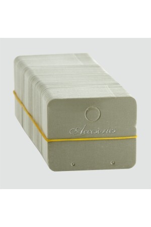 Graue Ohrringkarte 200 Stück - Genel Markalar