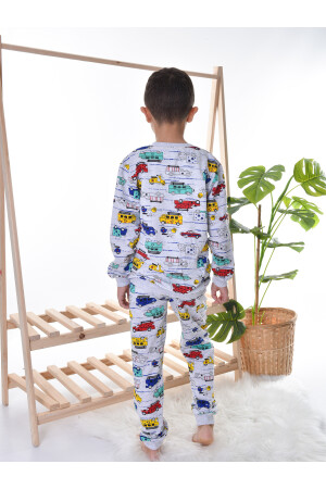 Graues Trolley-Pyjama-Set für Jungen, Pyjama-Set für 1–11 Jahre - 7