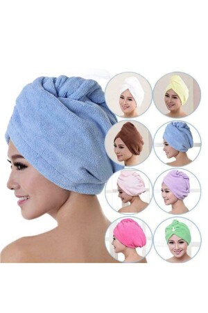 Grüne Haartuch-Haarkappe für Strand, nach dem Bad, Meer und Pool - Mariva Home