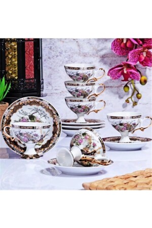 Gsa-55 Porselen Ayaklı Fincan Takımı 6lı 2019ST000644 - Kosova