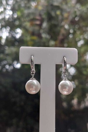 Gümüş Inci Küpe - Modern Taki