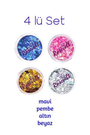 Gümüş Kendinden Yapışan Mayaj Simi Glitter - Rosevelt