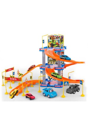 Günün Fırsatı Parking Garage Play Set 3 Katlı Oyuncak Otopark Garaj Seti 2 Araç Dahil Aksesuarlı 00704 - 2