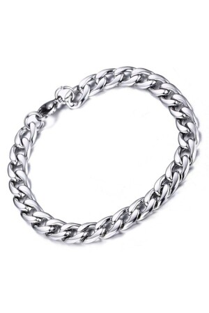 Gurmet Herren-Armband aus Edelstahl, dicke Kette, 8 mm, eck18b, MDL-ECK18B - Takı Dükkanı