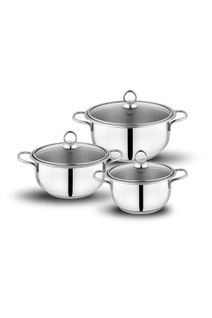 Gustava Kapaklı Güveç Set-6 Parça -ınox 1S2426-30032-INX01 - Schafer